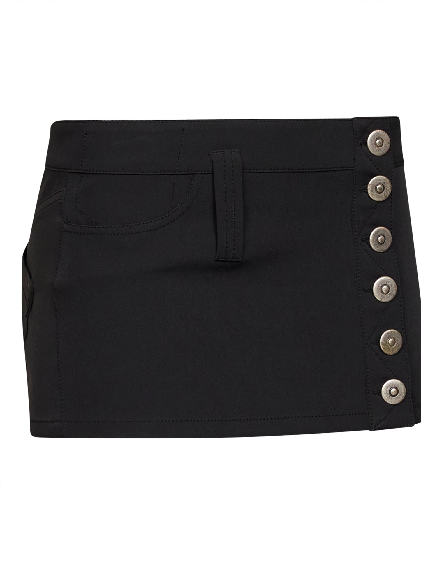 Minigonna Nova in jersey stretch nero