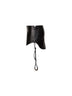Black stretch waxed faux-leather Frizzante mini skirt