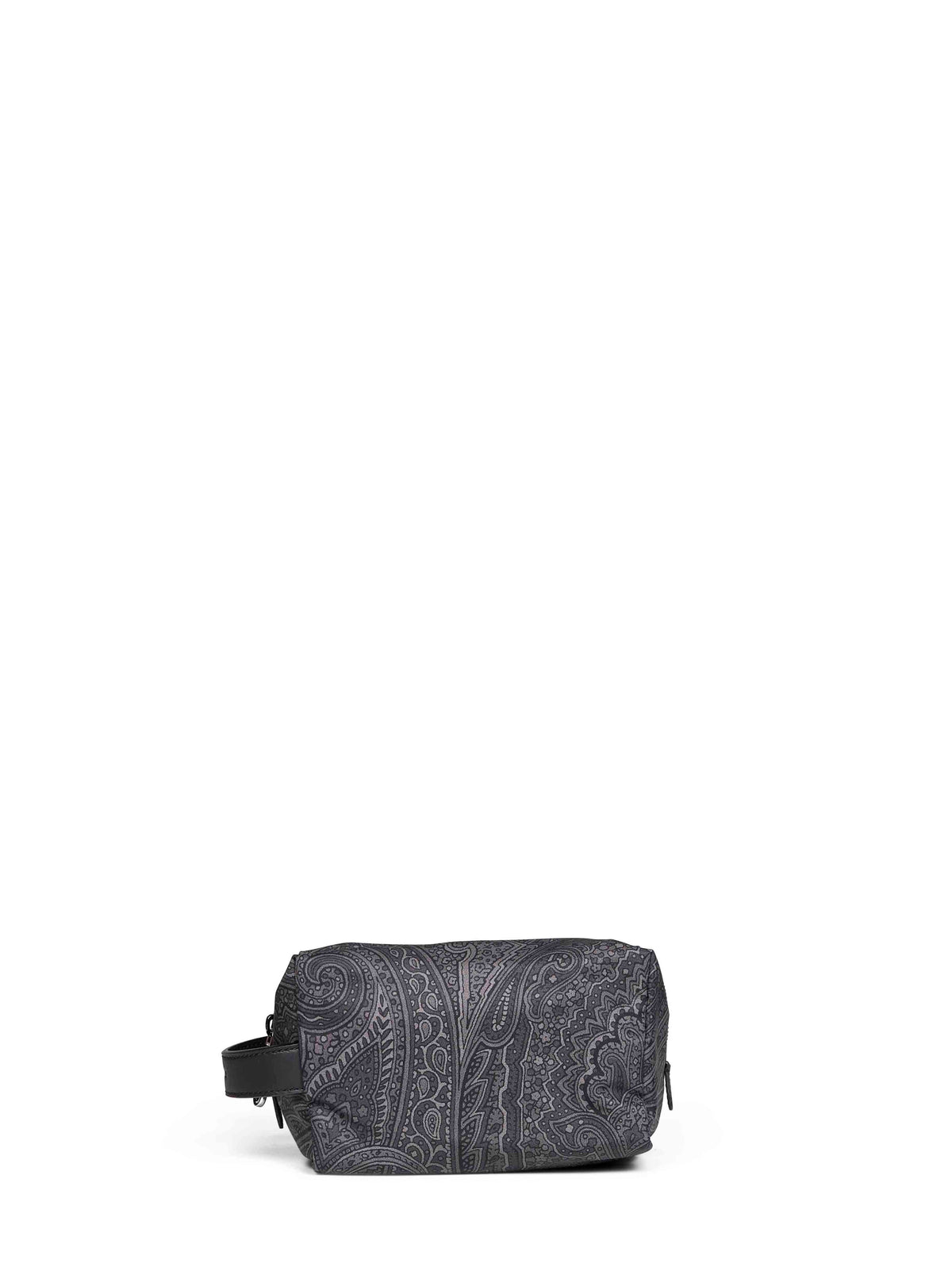 Grey small pouch with handle
