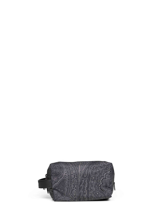 Pouch piccola con manico grigia