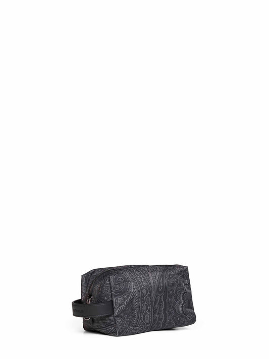 Pouch piccola con manico grigia