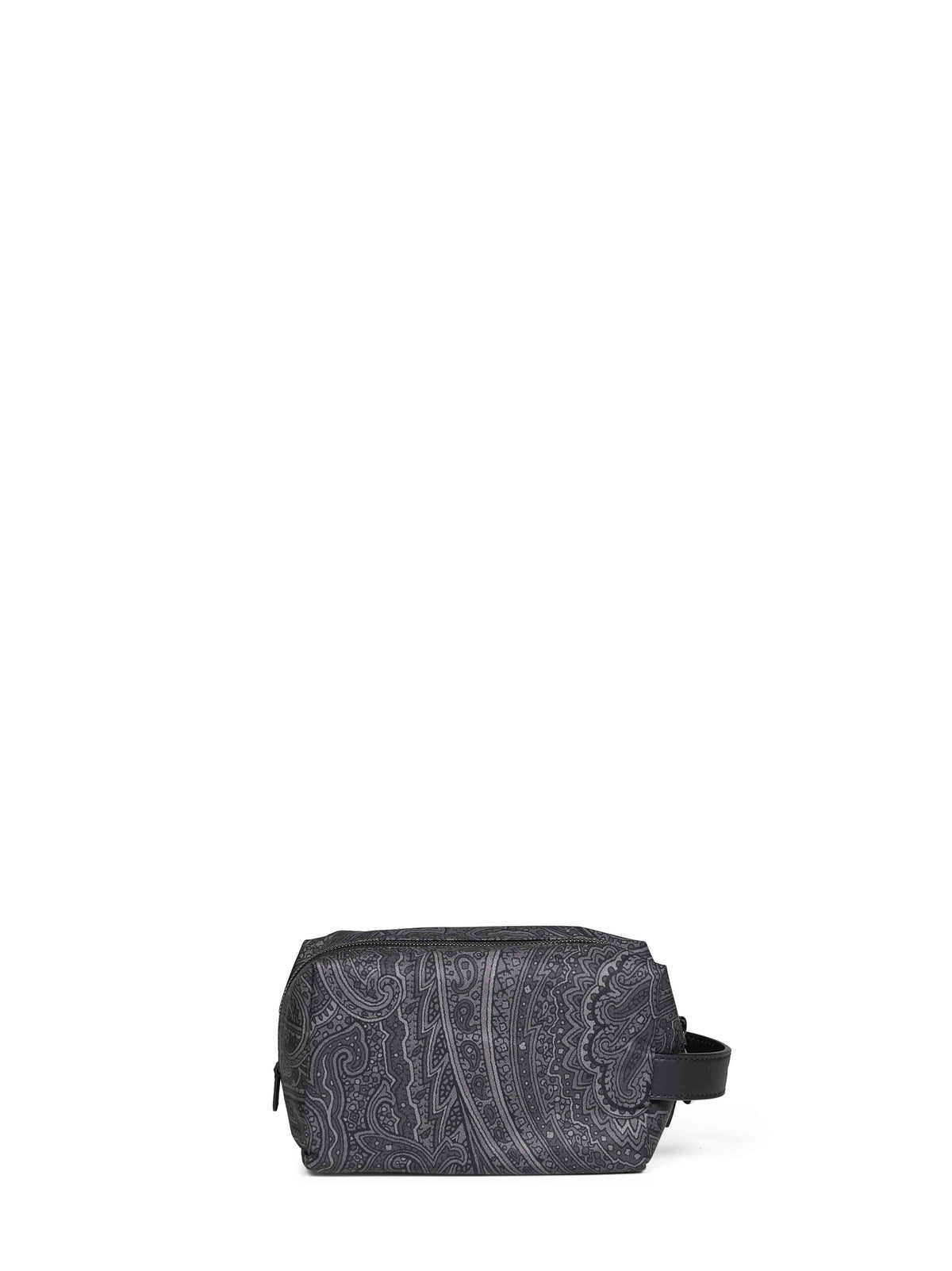 Grey small pouch with handle
