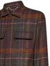Giacca camicia in Madras a quadri multicolore<BR/>