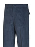 Blue stretch cotton corduroy trousers