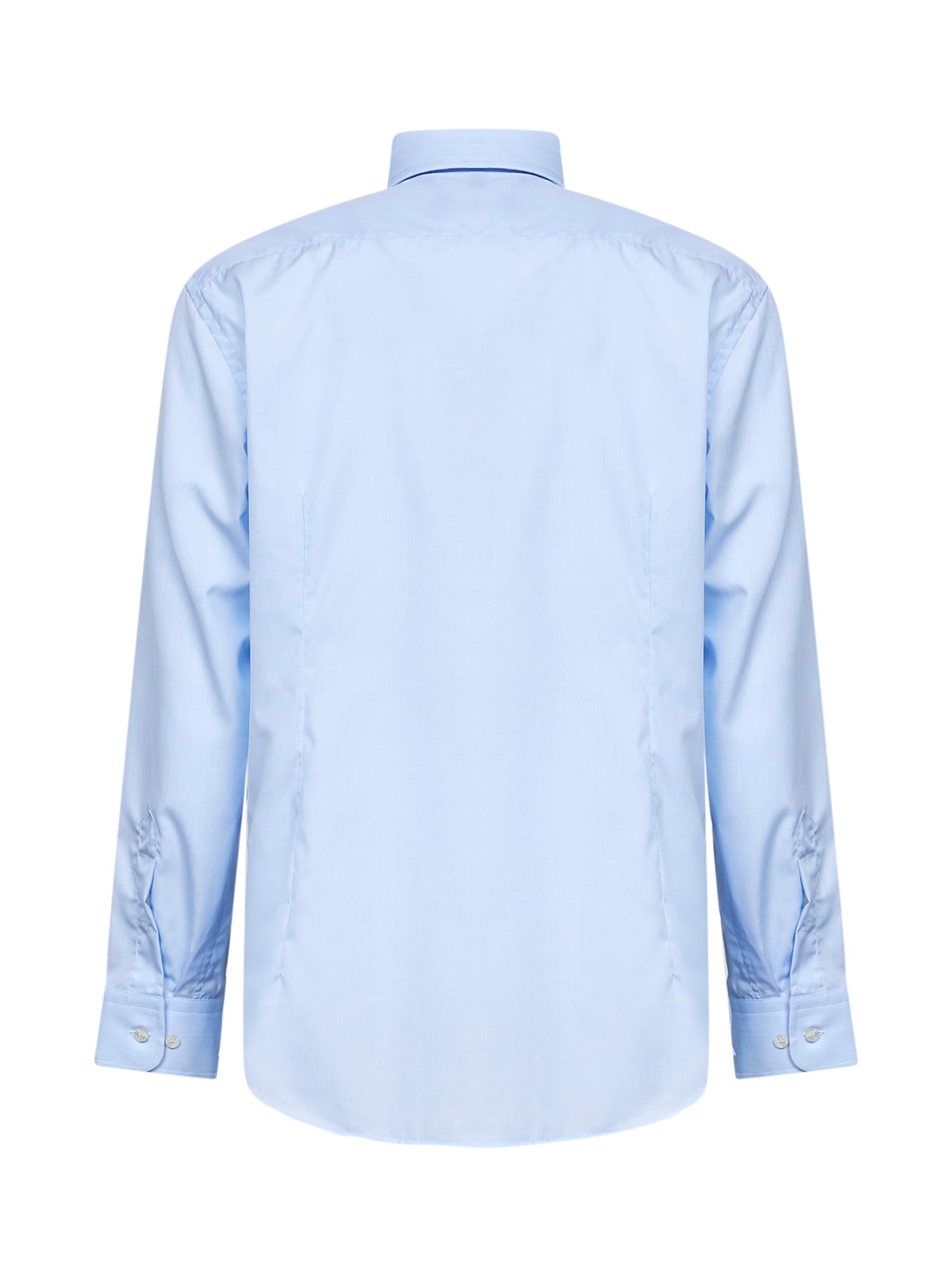 Camicia button-down con logo in cotone azzurro