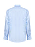 Camicia button-down con logo in cotone azzurro