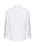 Camicia button-down con logo in cotone bianco