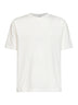 T-shirt in cotone beige con ricamo logo