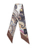 Black silk twill paisleyna with Paisley pattern