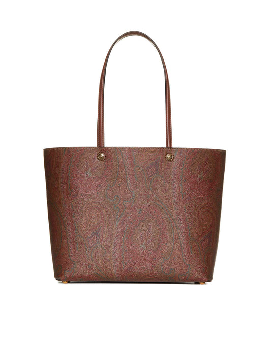 Borsa tote media in Paisley jacquard