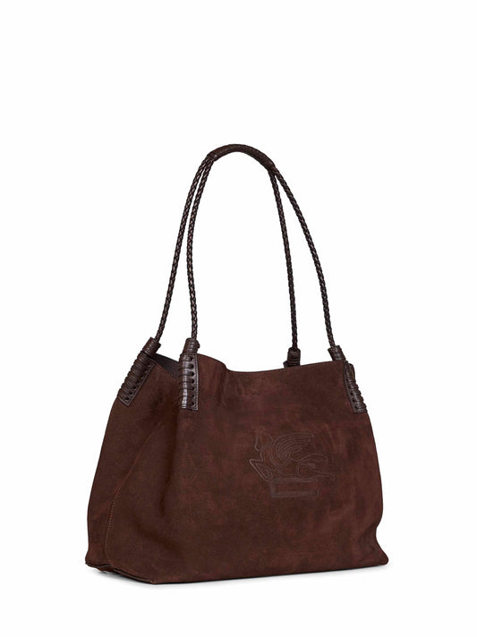 Borsa shopping Libra grande marrone