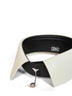 White and black lambskin 5 Sisters collar