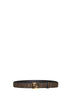 Cintura reversibile in pelle nera