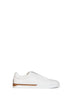 White smooth leather Fendi City low-top sneakers