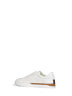 White smooth leather Fendi City low-top sneakers