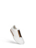 White smooth leather Fendi City low-top sneakers