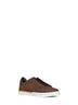 Brown nubuck Fendi City low-top sneakers