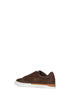 Brown nubuck Fendi City low-top sneakers