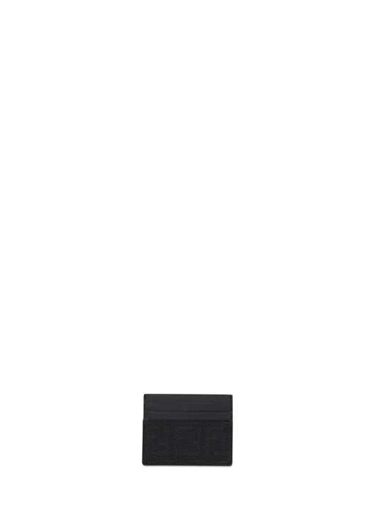 Black FF Jacquard card holder
