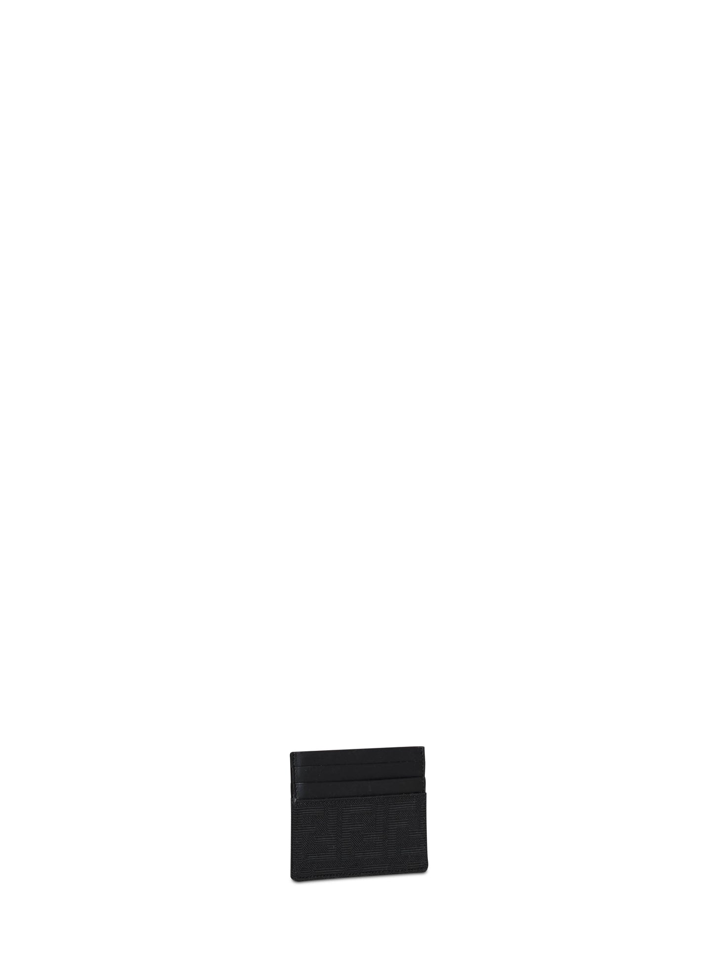 Black FF Jacquard card holder