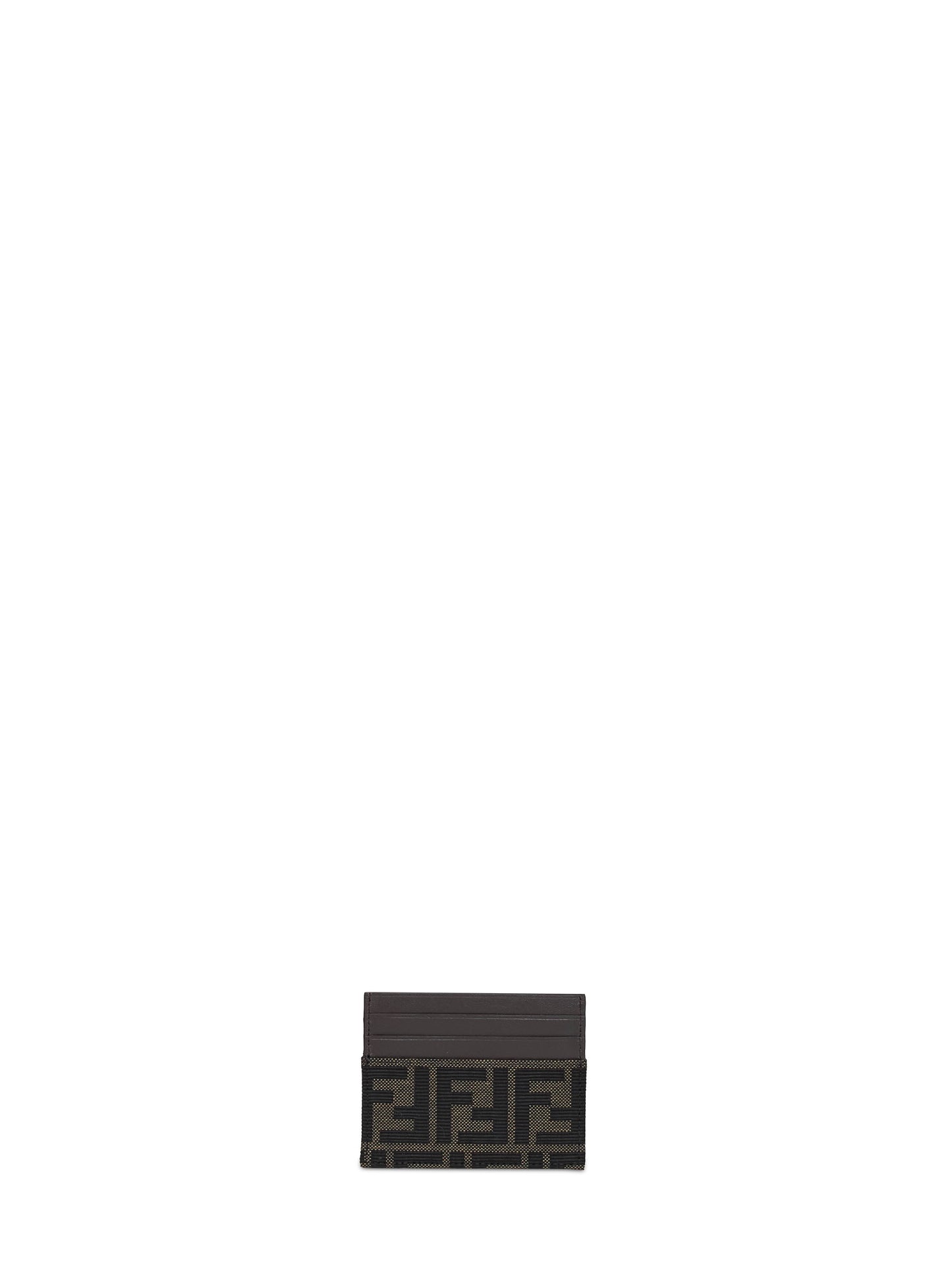 Tobacco brown FF Jacquard card holder