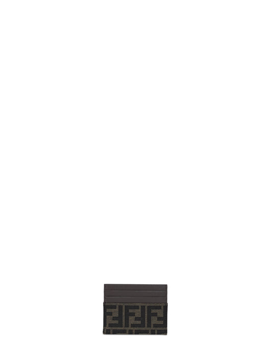 Tobacco brown FF Jacquard card holder