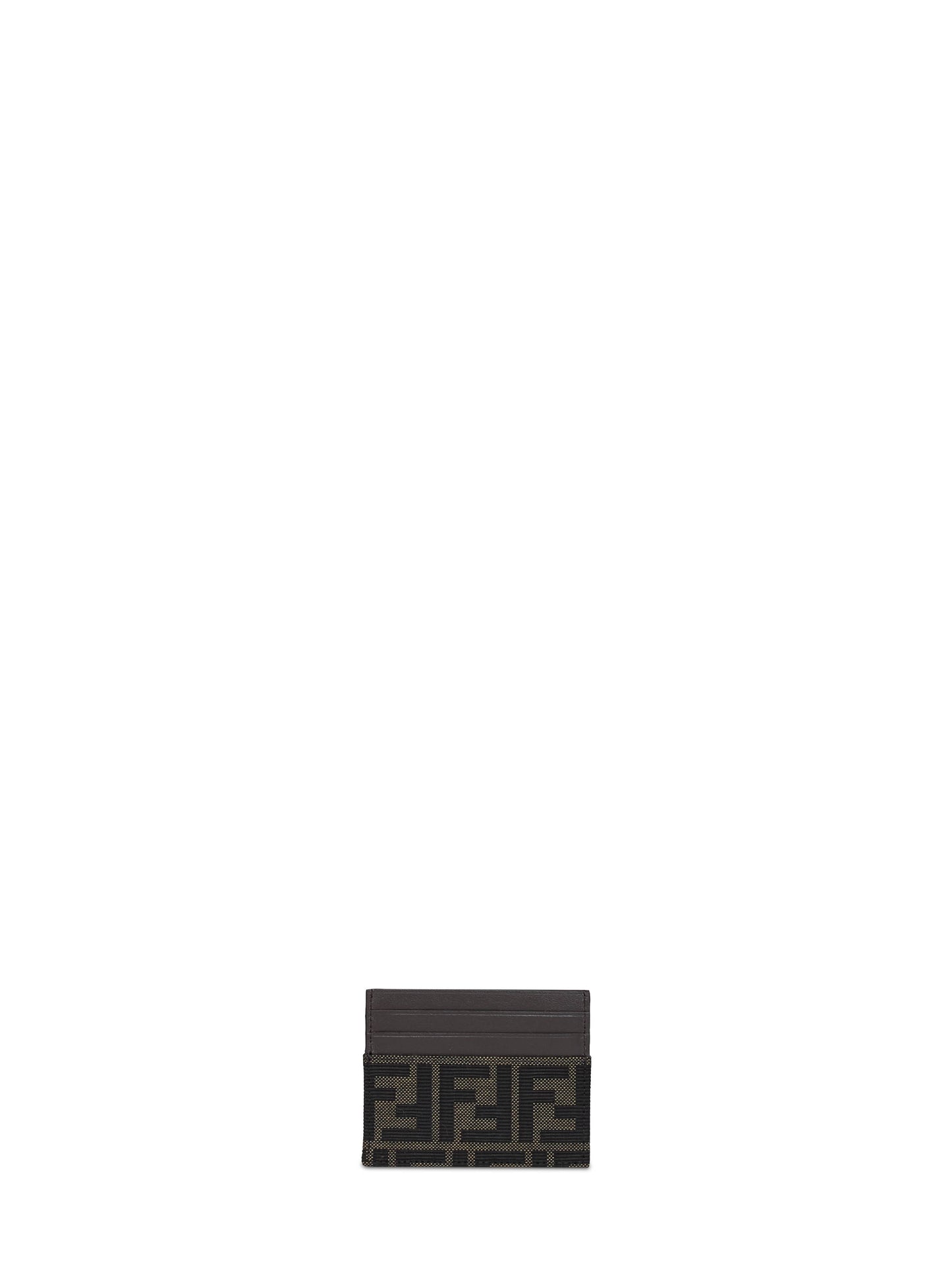 Tobacco brown FF Jacquard card holder