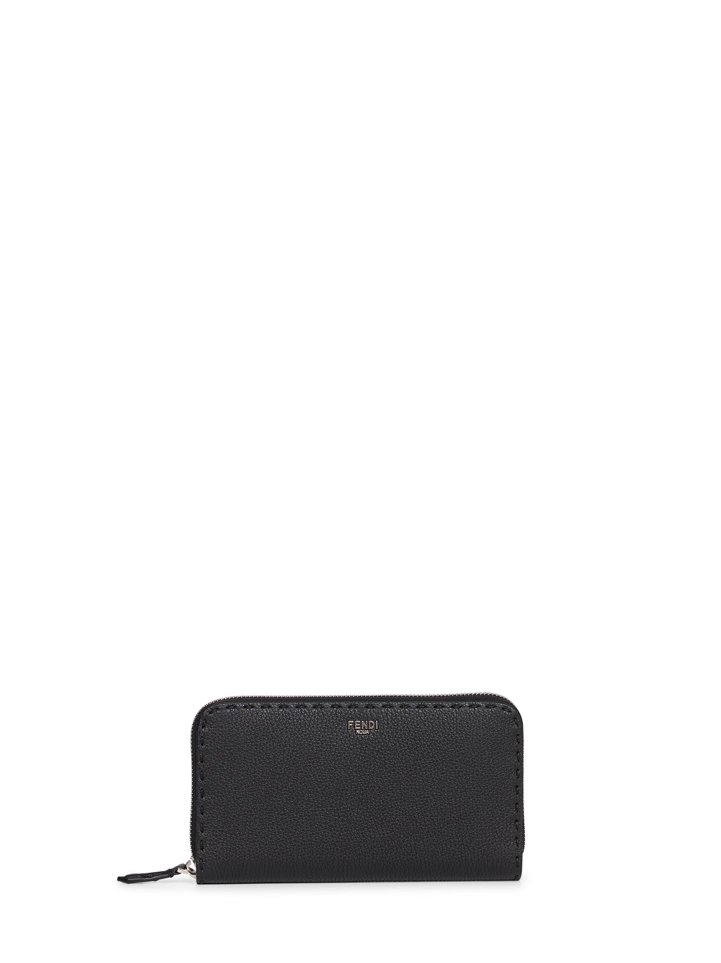 Portafogli con zip Selleria nero
