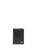 Portacarte Squared FF in pelle nera