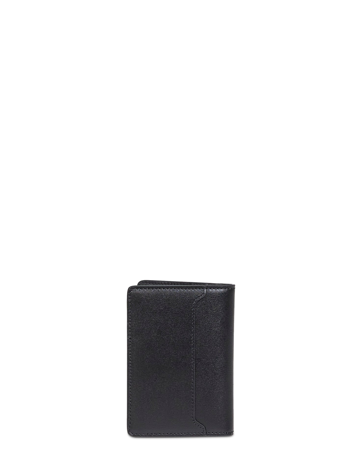 Portacarte Squared FF in pelle nera