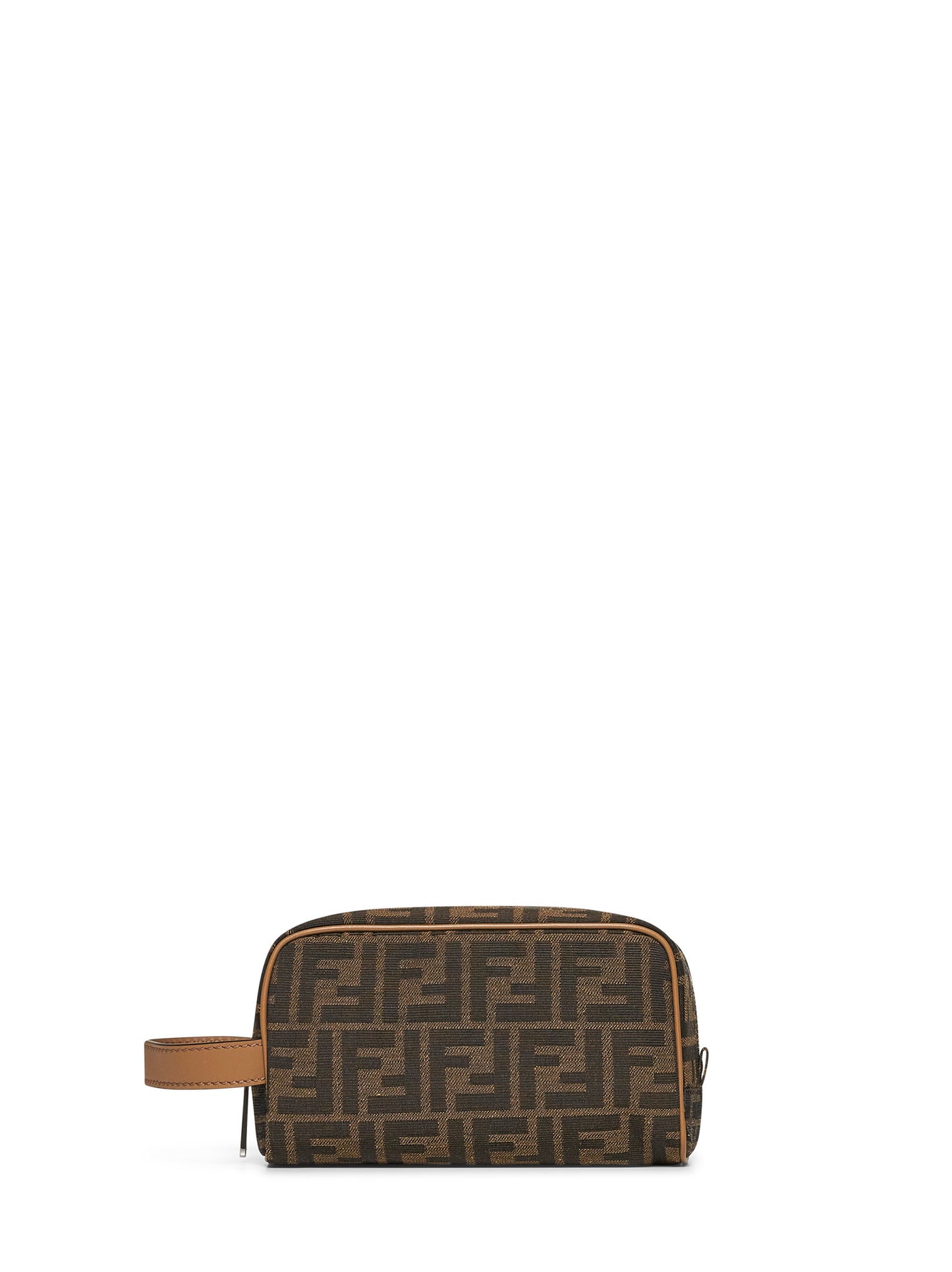 FF jacquard fabric toiletry bag