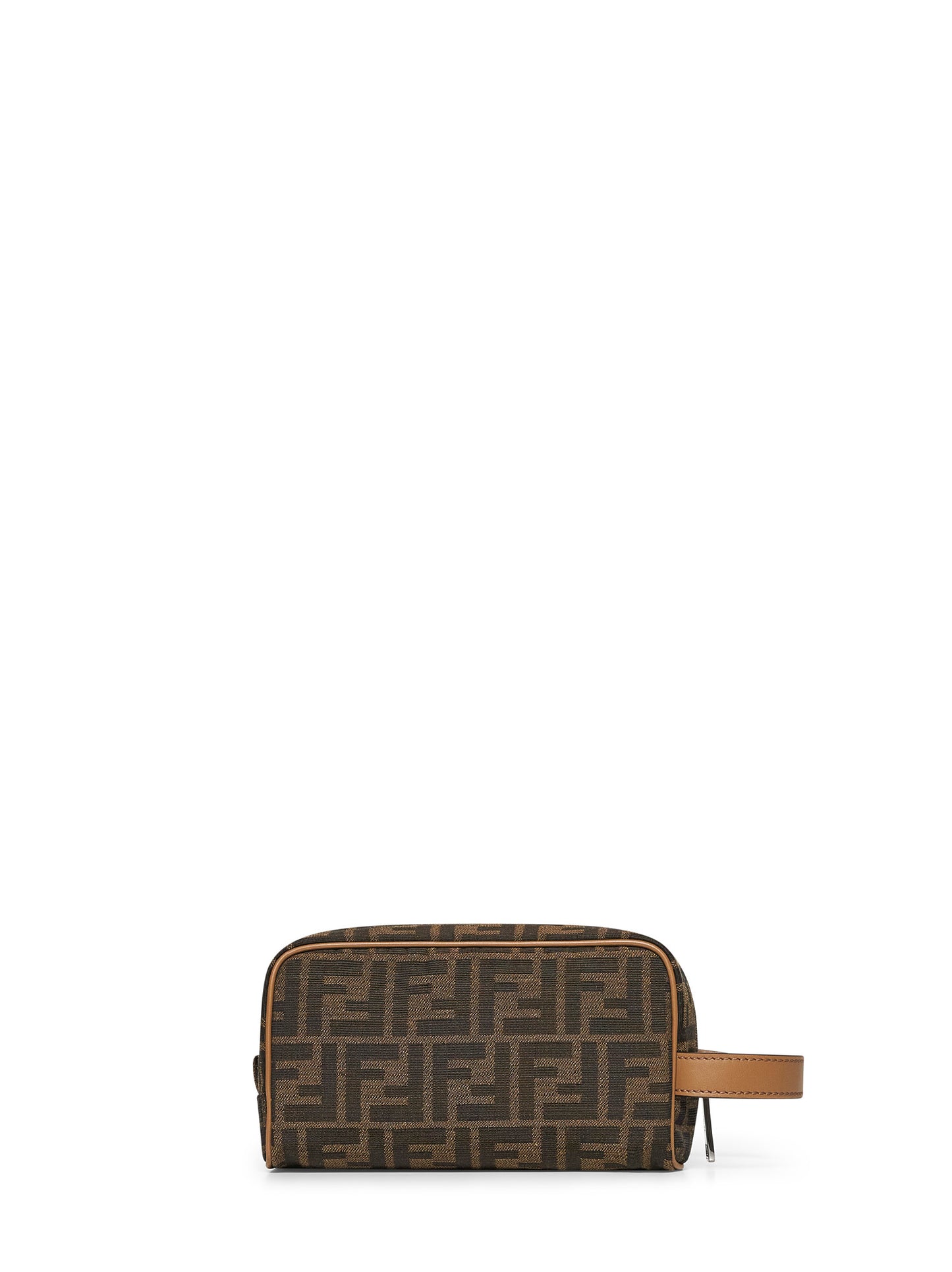 FF jacquard fabric toiletry bag