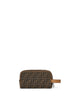 FF jacquard fabric toiletry bag