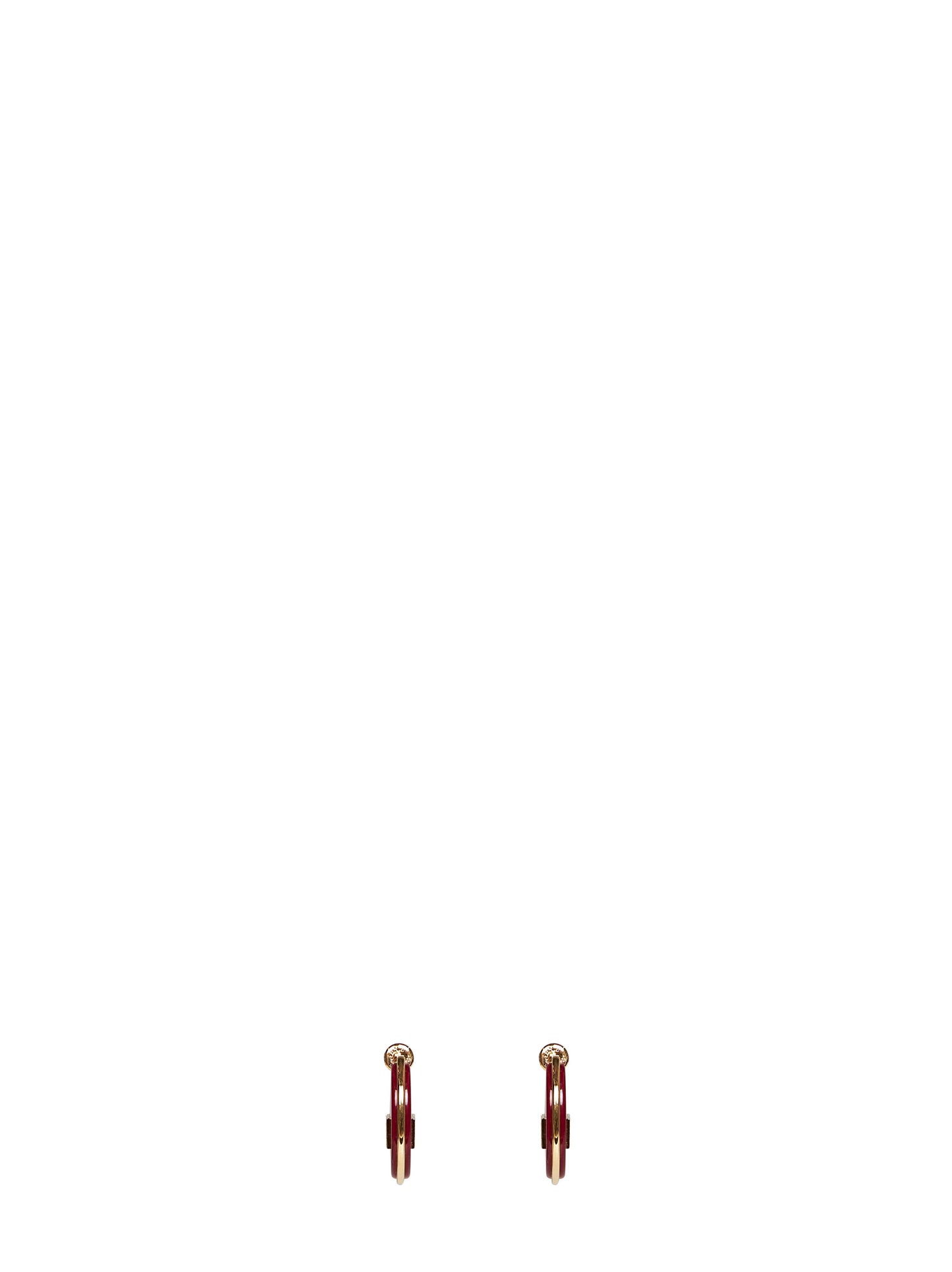 Orecchino ovali a cerchio Forever Fendi in resina bordeaux
