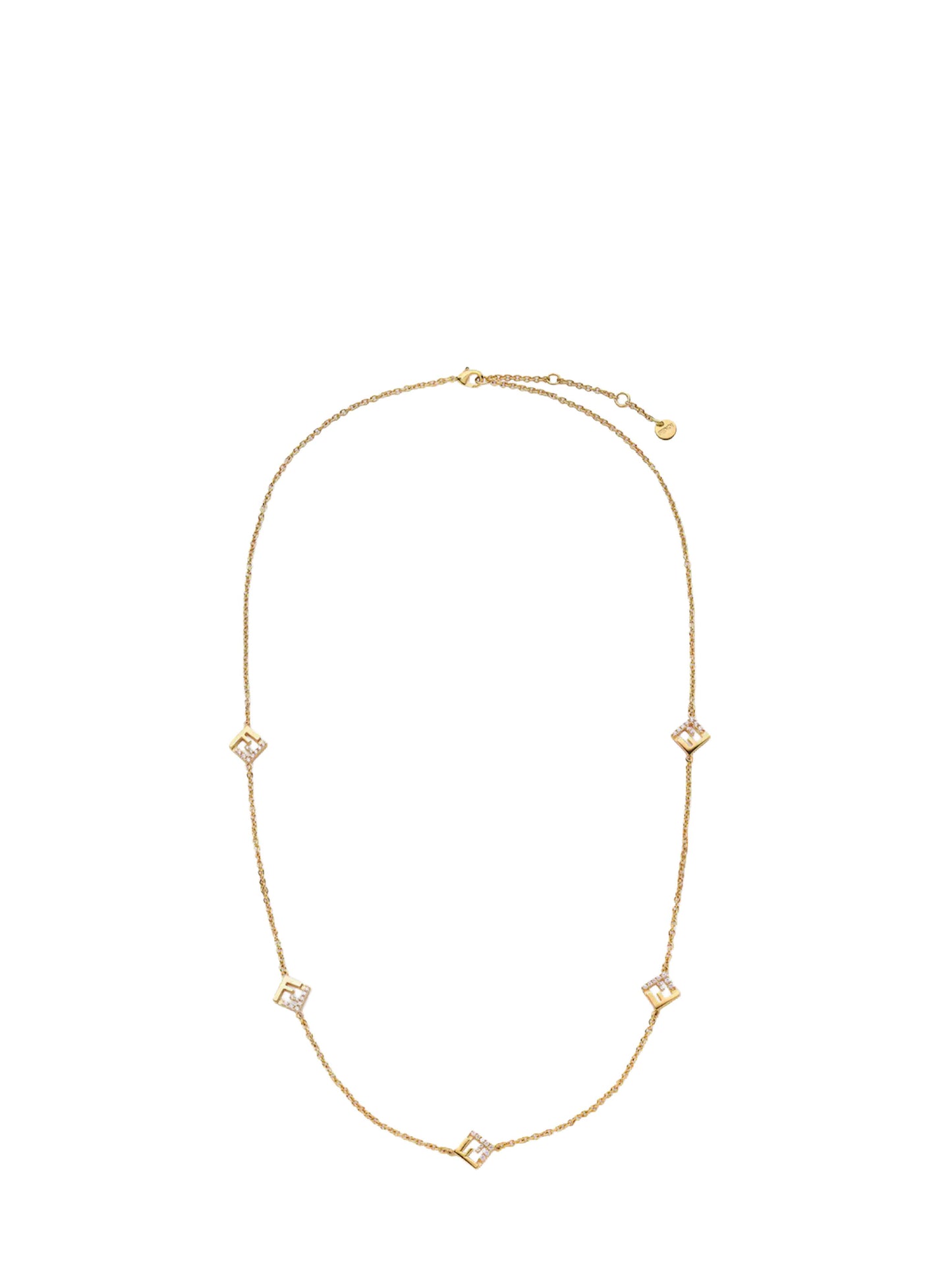 Gold metal Forever Fendi necklace