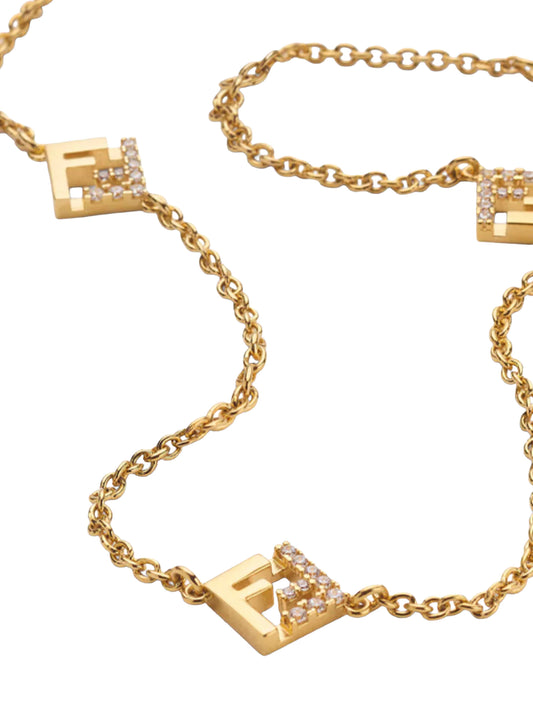 Collana Forever Fendi in metallo oro<BR/>