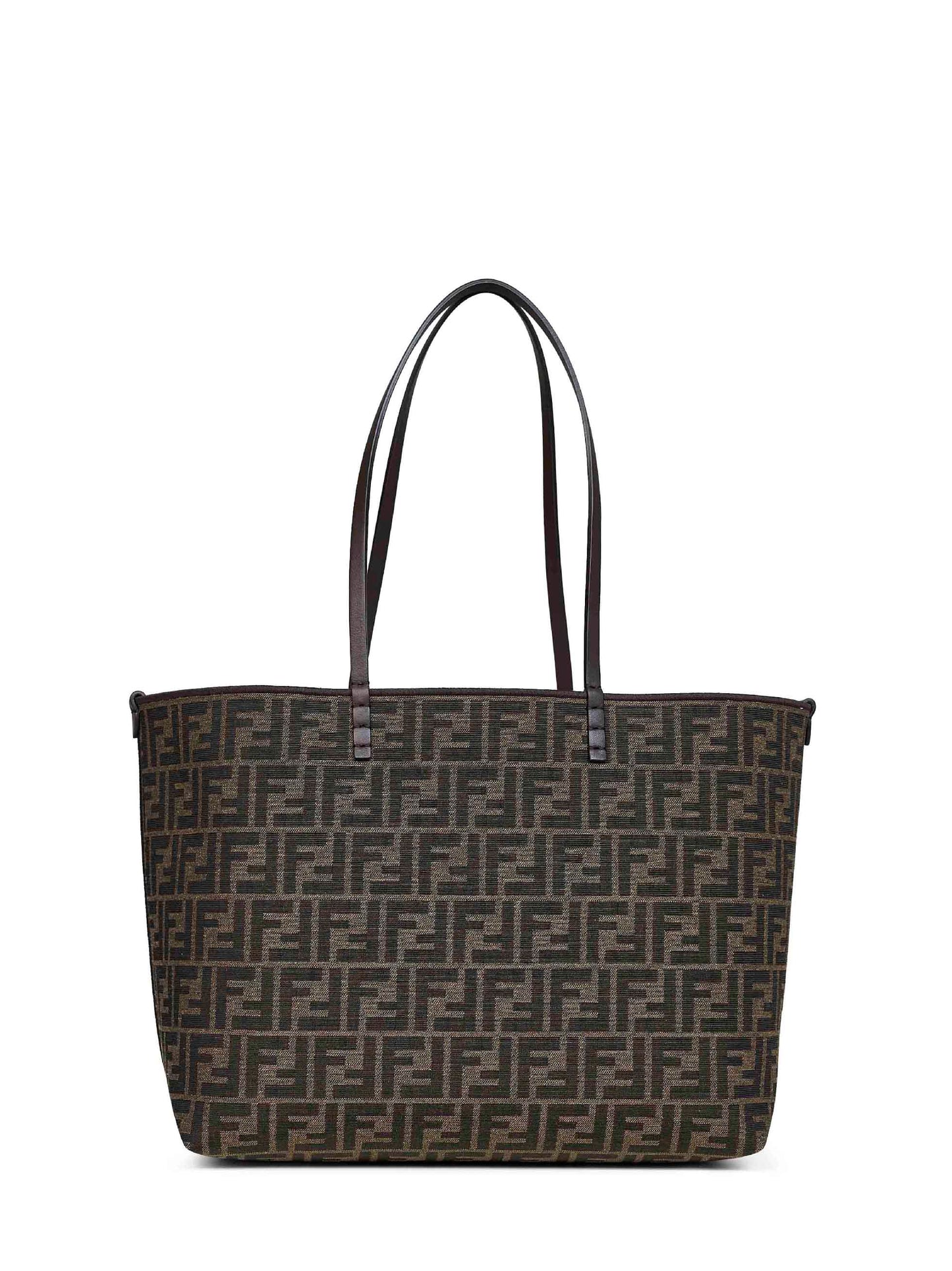 Shopper reversibile Roll Medium marrone tabacco