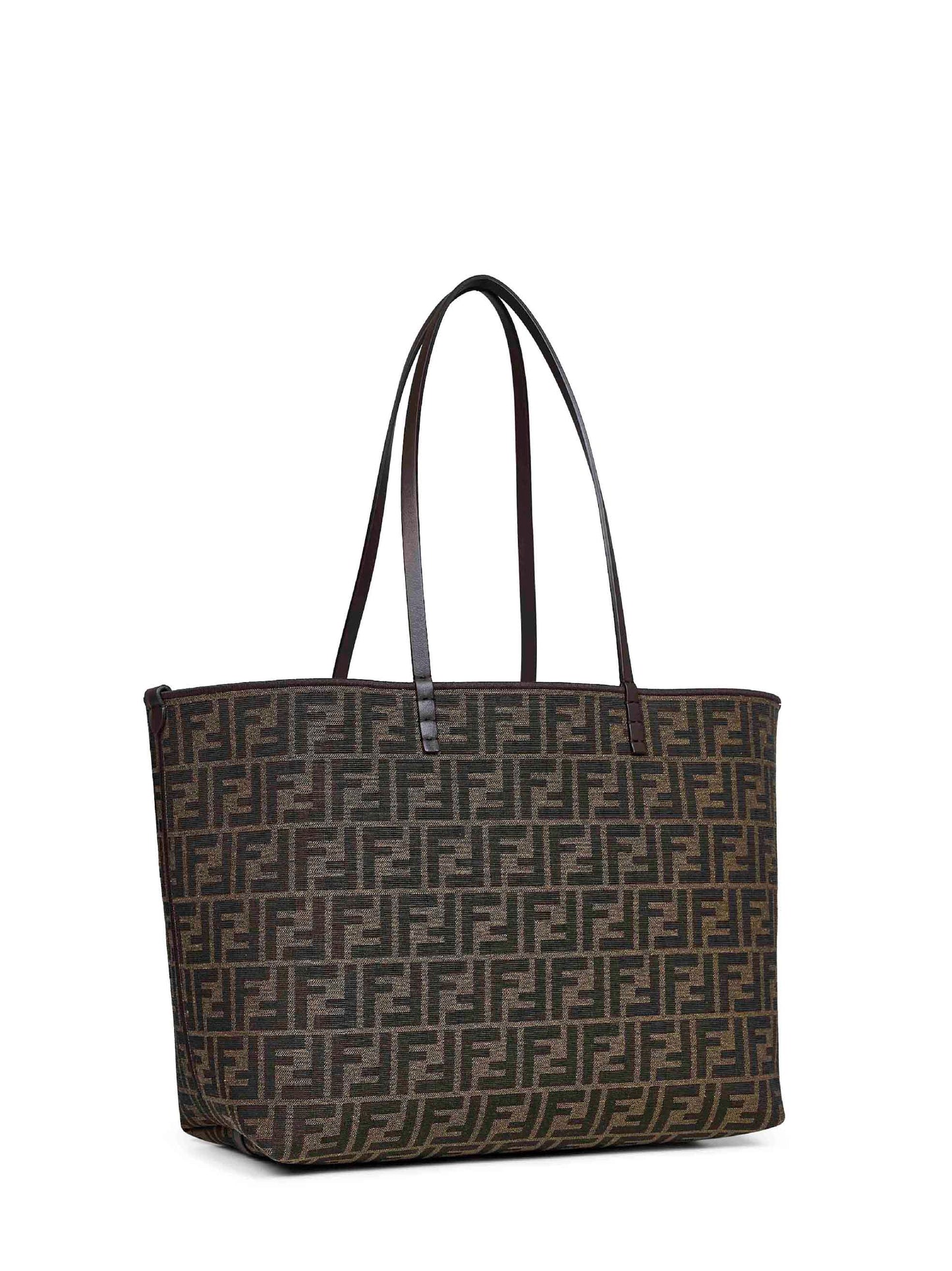 Shopper reversibile Roll Medium marrone tabacco