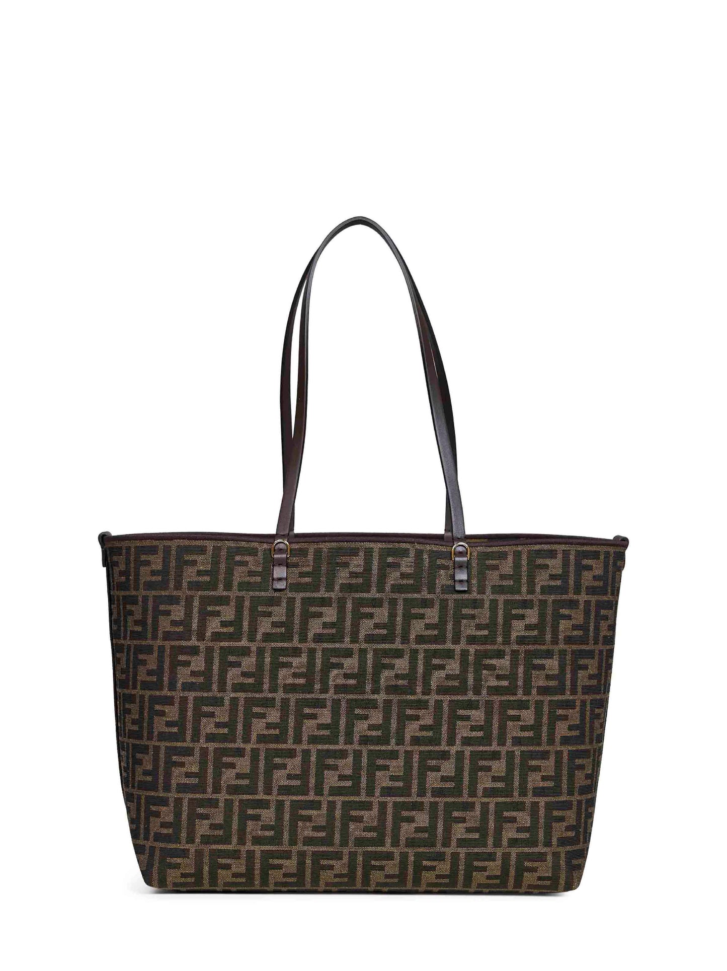 Shopper reversibile Roll Medium marrone tabacco