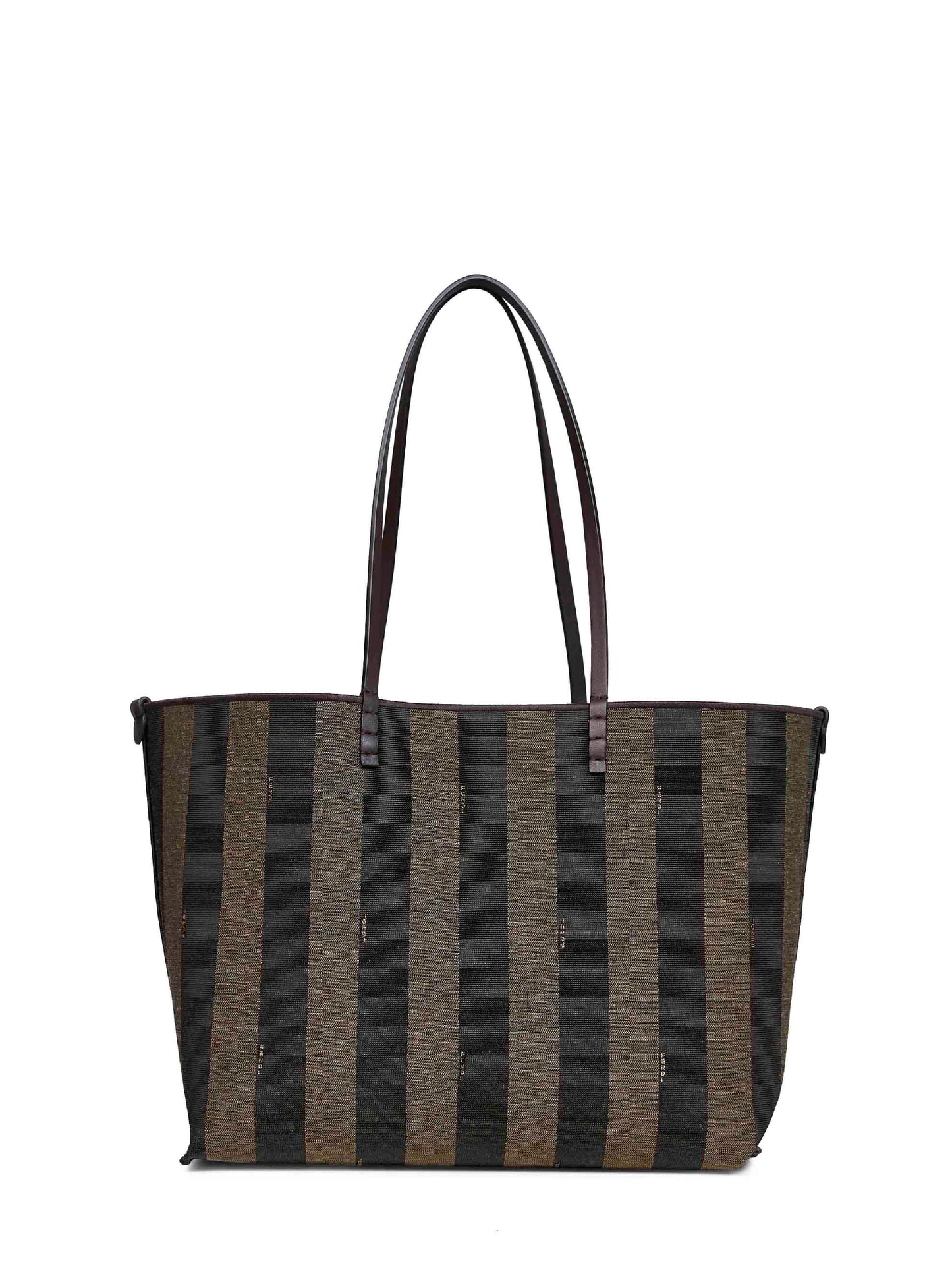 Shopper reversibile Roll Medium marrone tabacco