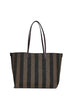 Shopper reversibile Roll Medium marrone tabacco