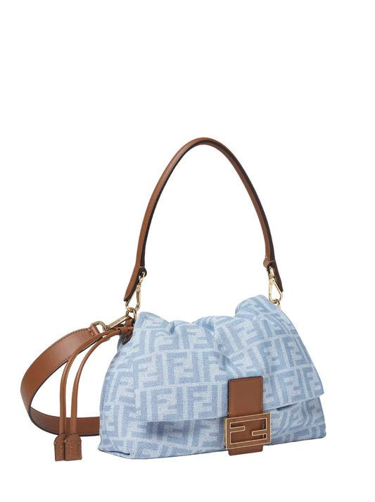 Light blue Medium Baguette Mamma bag