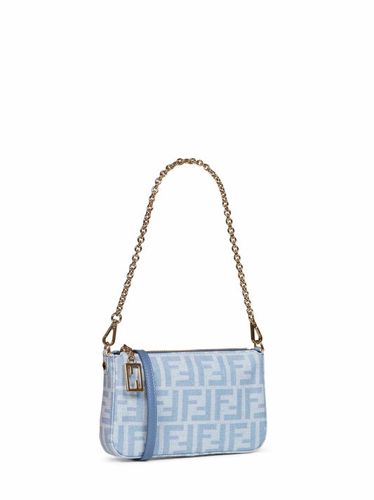 Pouch Baguette blu chiaro