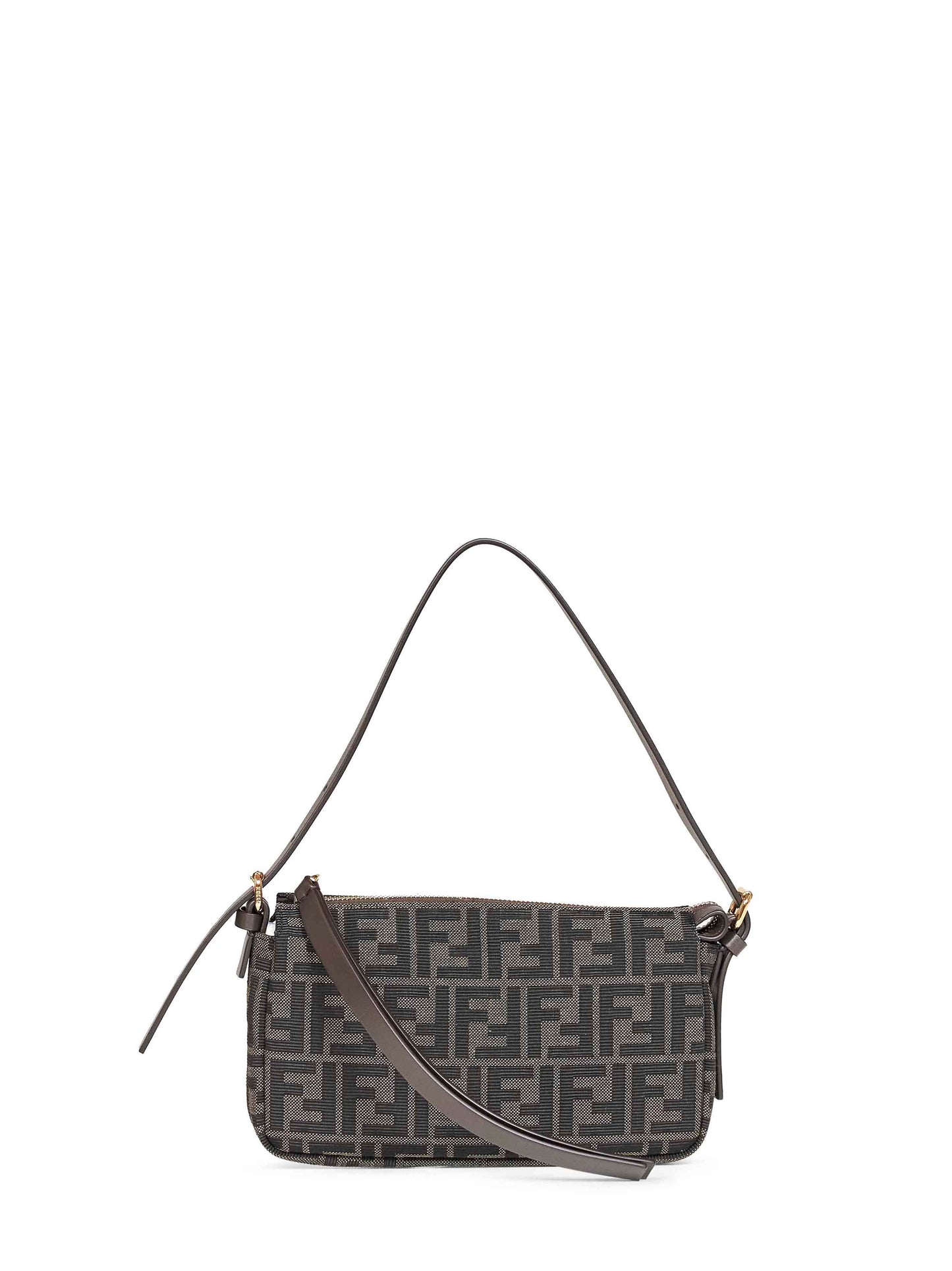 Brown Zip-Top Small shoulder bag