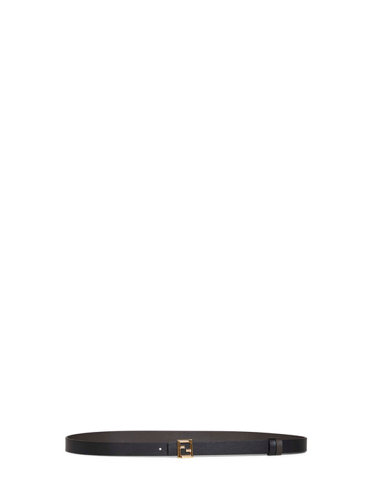 Black and ebony leather 20 mm reversible FF belt