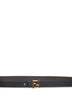 Cintura reversibile 20 mm FF in pelle nera ed ebano<BR/>