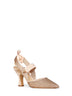 Slingback Colibrì in mesh e camoscio rosa nude