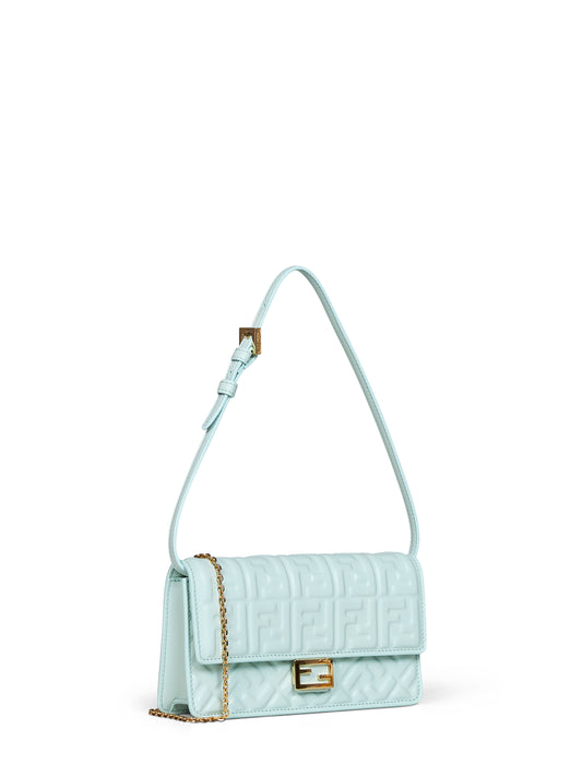 Light green Wallet On Chain Baguette minibag