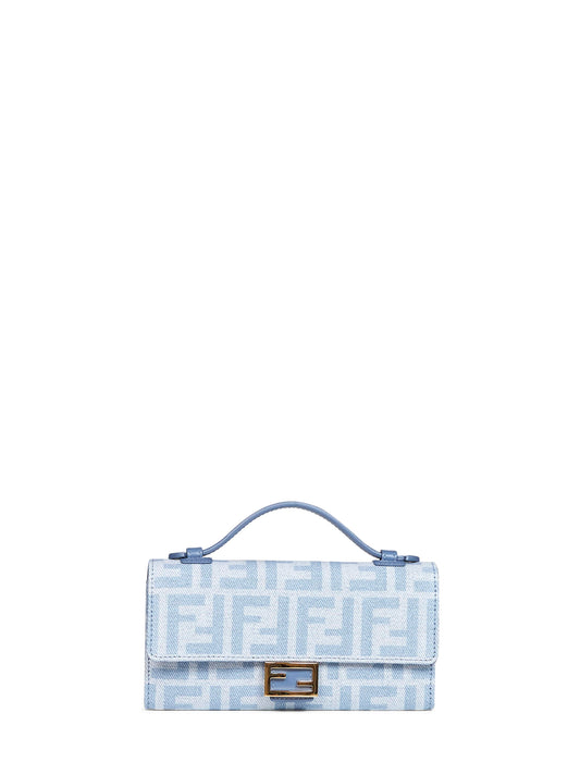 Portafoglio Continental With Chain Baguette blu chiaro