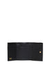 Portafoglio Mini Trifold FF in pelle granata nera